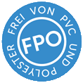 FPO ferner frei von PVC und Polyester