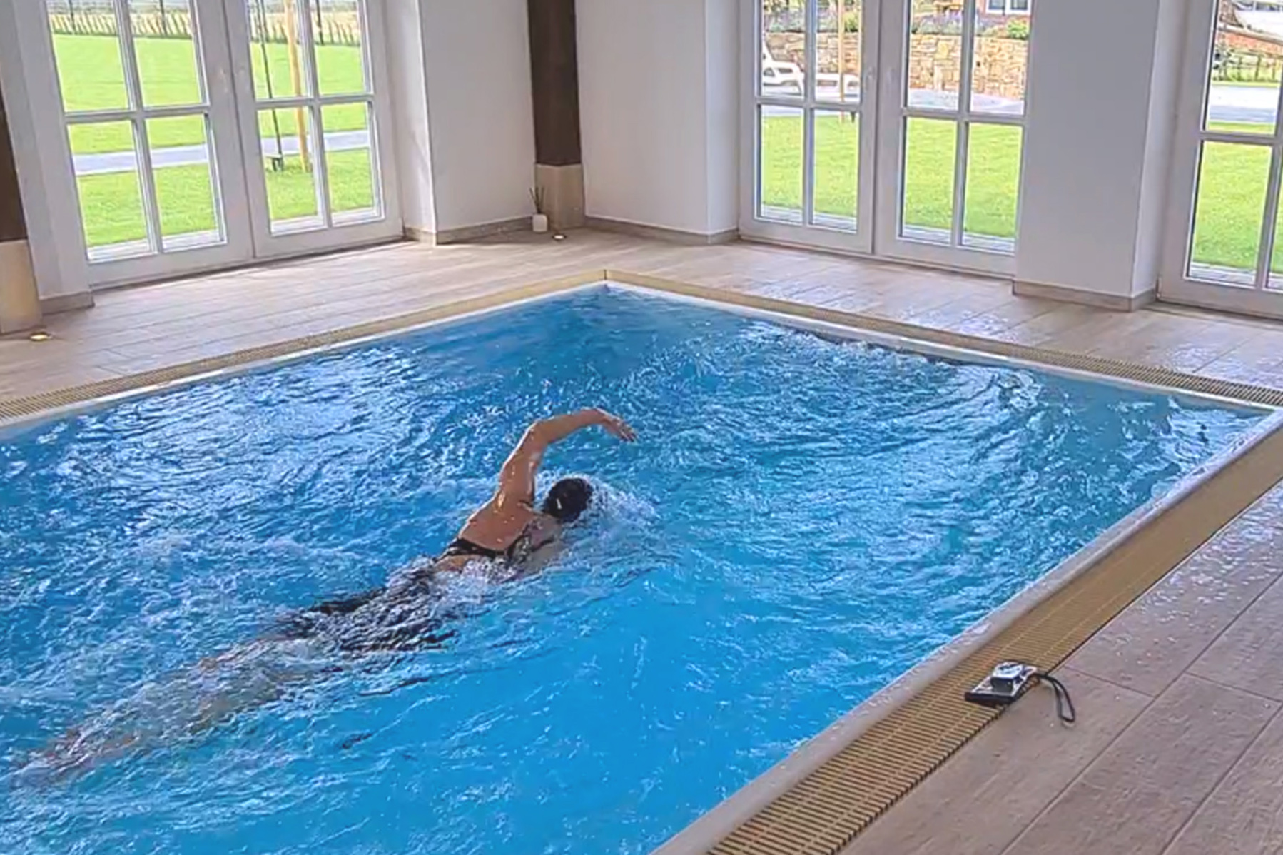 Gegenschwimmanlage Quantum tatsächlich mit einer Förderleistung von  1.000 m³/h